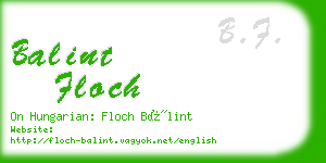 balint floch business card